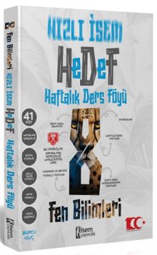 2024 Hızlı İsem Hedef 8. Sınıf Fen Bilimleri Haftalık Ders Föyü