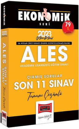 2023 ALES Ekonomik Seri Tamamı Çözümlü Son 11 Sınav Çıkmış Sorular