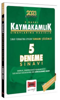 2023 Kaymakamlık Sınavlarına Hazırlık Tamamı Çözümlü 5 Deneme Sınavı 