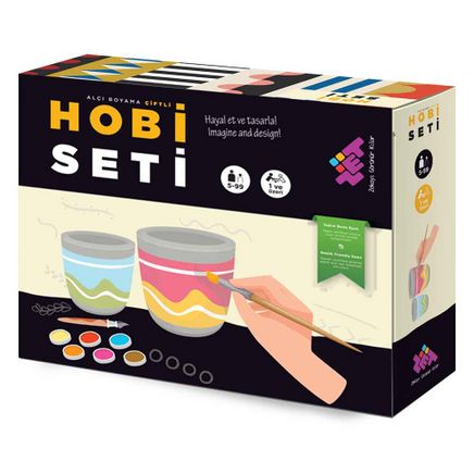 Hobi Seti (Alçı Boyama Çiftli 5+ Yaş 1+ Oyuncu)