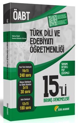 ÖABT Türk Dili ve Edebiyatı 15'li Branş Denemeleri Çözümlü