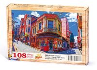Balat Sokakları - İstanbul Ahşap Puzzle 108 Parça (SK01-C)