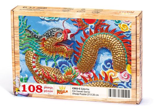 Ejderha Ahşap Puzzle 108 Parça (CS02-C)