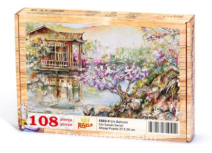 Çin Bahçesi Ahşap Puzzle 108 Parça (CS03-C)