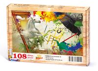 Çerçevedeki At Ahşap Puzzle 108 Parça (KJ02-C)