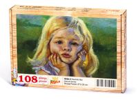Sevimli Kız Ahşap Puzzle 108 Parça (CK04-C)