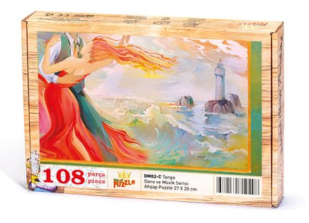 Tango Ahşap Puzzle 108 Parça (DM02-C)