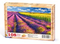 Lavanta Tarlası Ahşap Puzzle 108 Parça (DG01-C)