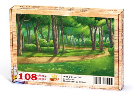 Orman Yolu Ahşap Puzzle 108 Parça (DG03-C)	