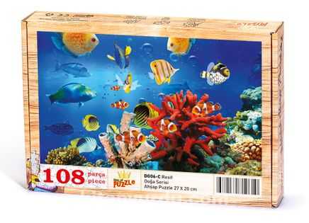 Resif Ahşap Puzzle 108 Parça (DG06-C)