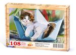 Kedicik ve Gemicik Ahşap Puzzle 108 Parça (HV20-C)