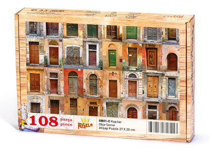 Kapılar Ahşap Puzzle 108 Parça (OB01-C)