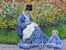 Bayan Monet ve Bir Çocuk / Claude Monet Ahşap Puzzle 108 Parça (KR05-C)