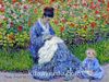 Bayan Monet ve Bir Çocuk / Claude Monet Ahşap Puzzle 108 Parça (KR05-C)