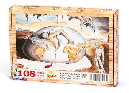 Yeni Bir Adamın Doğuşu / Salvador Dali Ahşap Puzzle 108 Parça (KR06-C)