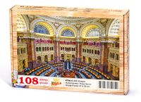 ABD Kongre Kütüphanesi Ahşap Puzzle 108 Parça (KT04-C)