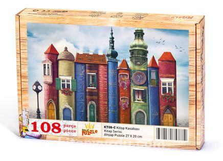 Kitap Kasabası Ahşap Puzzle 108 Parça (KT08-C)