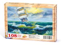 Yelkenli ve Deniz Ahşap Puzzle 108 Parça (MZ01-C)
