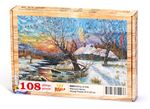 Kış ve Köy Ahşap Puzzle 108 Parça (MZ03-C)
