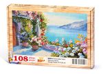 Taraçadan Sahil Ahşap Puzzle 108 Parça (MZ05-C)