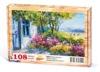 Mavi Pencere Ahşap Puzzle 108 Parça (MZ07-C)