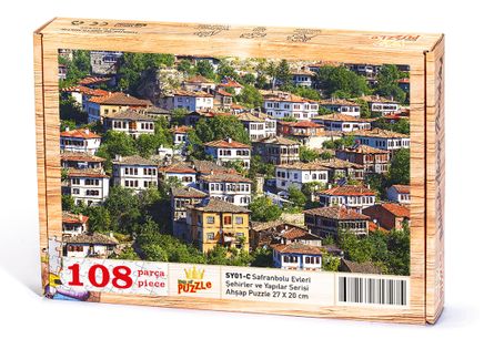 Safranbolu Evleri Ahşap Puzzle 108 Parça (SY01-C)