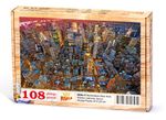 Manhathan New York Ahşap Puzzle 108 Parça (UK04-C)