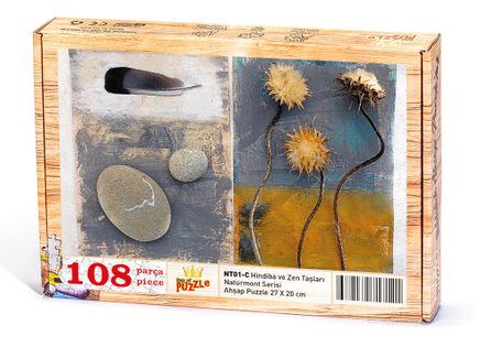 Hindiba ve Zen Taşları Ahşap Puzzle 108 Parça (NT01-C)