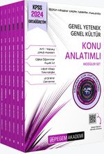 2024 KPSS Genel Yetenek Genel Kültür Ortaöğretim Konu Anlatımlı Modüler Set (6 Kitap)