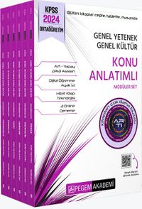 2024 KPSS Genel Yetenek Genel Kültür Ortaöğretim Konu Anlatımlı Modüler Set (6 Kitap)