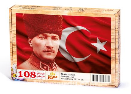 Atatürk Ahşap Puzzle 108 Parça (TR04-C)
