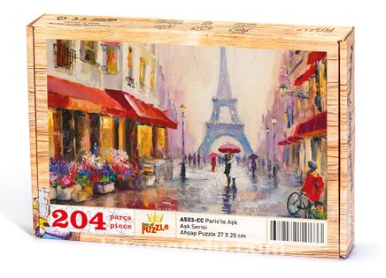 Paris'te Aşk Ahşap Puzzle 204 Parça (AS03-CC)