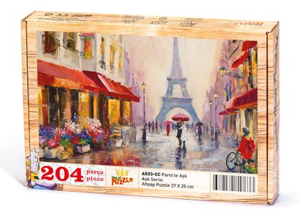 Paris'te Aşk Ahşap Puzzle 204 Parça (AS03-CC)