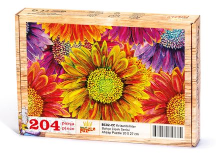 Krizantemler Ahşap Puzzle 204 Parça (BC02-CC)