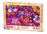 Mor Menekşeler Ahşap Puzzle 204 Parça (BC05-CC)	