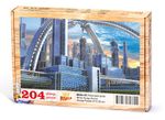 Fütüristik Şehir Ahşap Puzzle 204 Parça (BK02-CC)