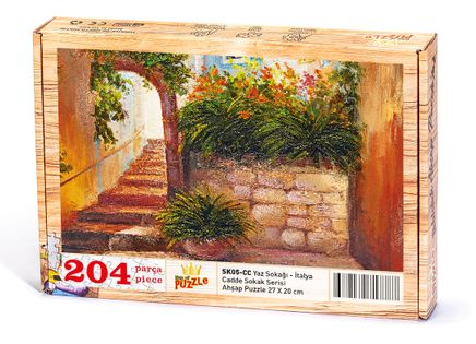 Yaz Sokağı - İtalya Ahşap Puzzle 204 Parça (SK05-CC)