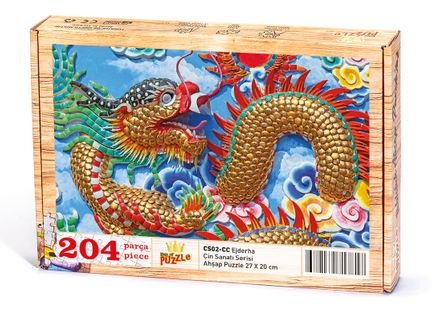 Ejderha Ahşap Puzzle 204 Parça (CS02-CC)