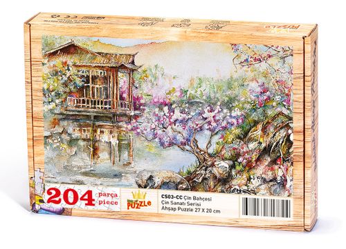 Çin Bahçesi Ahşap Puzzle 204 Parça (CS03-CC)