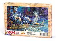 Palyaço ve Papağan Ahşap Puzzle 204 Parça (PT01-CC)
