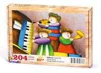 Çocuk Trio Ahşap Puzzle 204 Parça (CK06-CC)