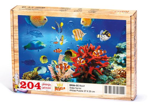 Resif Ahşap Puzzle 204 Parça (DG06-CC)