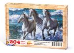 Deniz Kenarında Atlar Ahşap Puzzle 204 Parça (HV07-CC)