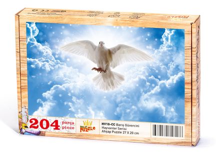 Barış Güvercini Ahşap Puzzle 204 Parça (HV10-CC)