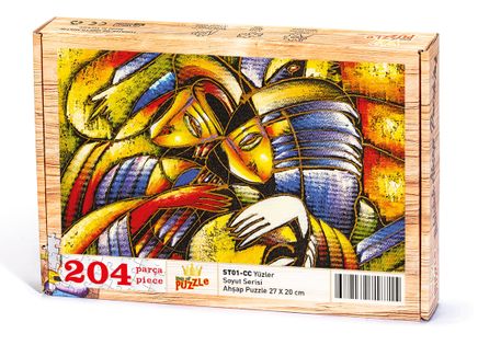 Yüzler Ahşap Puzzle 204 Parça (ST01-CC)