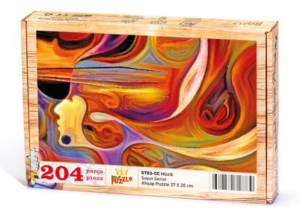 Müzik Ahşap Puzzle 204 Parça (ST03-CC)