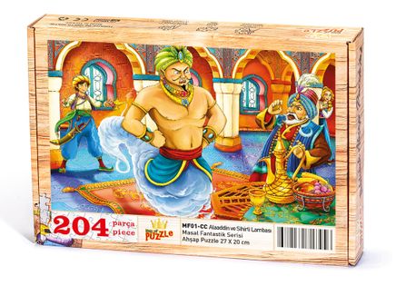 Alaaddin ve Sihirli Lambası Ahşap Puzzle 204 Parça (MF01-CC)