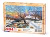 Kış ve Köy Ahşap Puzzle 204 Parça (MZ03-CC)