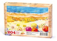 Plaj ve Renkli Şemsiyeler Ahşap Puzzle 204 Parça (MZ04-CC)