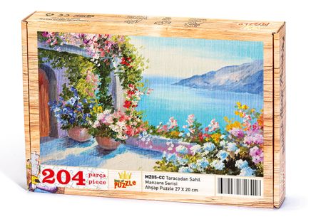 Taraçadan Sahil Ahşap Puzzle 204 Parça (MZ05-CC)